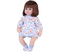 Luocute Lifelike Reborn Baby Dolls, 16.5 Inch Realistic Reborn Baby, Newborn Girl Dolls for Happy Childhood Companion, Real for Kids Age 4+ (42cm Rebirth Doll Car Hair [Style 2] Blue)