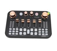 Luocute Live Sound Card, Mixer with 4 Volume Knobs 5 Slider Knobs Digital Smart Chip for PC Phone Streaming Podcast Recording DJ Mixing Karaoke TikTok