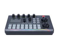 Luocute Live Sound Card, Mixer with Digital Intelligent Processing Chip and 16 Sound Effects, Unpowered Recording Mixers for Karaoke Live Streaming Podcast Gaming Recording