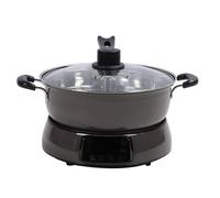 Luocute Low Carb Rice Cooker, 6L Smart Hot Pot with Lifting Design Keep Warm Timer for Cooking Steaming Rice Hot Pot (Brown)