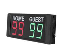 Luocute Magnetic Electronic Scoreboard, Aluminum Alloy Portable Score Keeper with Remote Control, 99 Display, Red Green, for Volleyball, Basketball, Football, Badminton,Indoor Use (UK Plug)