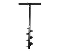 Luocute Manual Auger Drill Bit, T Shaped Garden Hole Digger | Cold Rolled Steel Planting Bulb Tool, Textured Grip, Sand Umbrella Hole Digging, Pot Plant Vegetable Flower Shrub