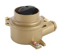 Luocute Marine Brass Junction Box HH202-3 10A, Suitable for Sailboats and Yachts, Stable Electrical Connection in Harsh Conditions Like High Humidity, Seawater Immersion and Thunder