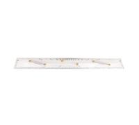 Luocute Marine Navigation Parallel Ruler, Clear Scale High Accuracy Transparent Acrylic Boat Ship Drawing Ruler with Polished Copper Spacer for Chart Operations Azimuth Line Measuring (600mm)