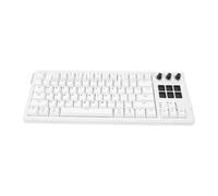 Luocute Mechanical Gaming Keyboard with LCD Control Panel and AI Shortcuts (White)