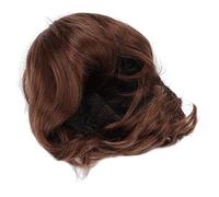 Luocute Men Short Brown Wig, Straight False Hair, Full Costume Wig | Male Cosplay Hairpiece, High Temperature Fiber, Breathable Mesh Cap, for Halloween Party Cosplay Everyday Wear