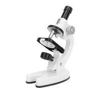 Luocute Microscope Kit for Kids 5-7 8-12, 200X-1200X Kids Microscope with Metal Body Science Experiments Kit Toys for Birthday, Compound for Students Home School (White)