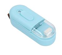 Luocute Mini Bag Sealer, 2 in 1 Heat Sealer with Cutter Portable Handheld Resealer Machine Magnetic Strip Hanging Rope Design for Plastic Snacks Food Storage (Blue)