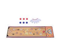 Luocute Mini Bowling Set, Indoor Bowling Game Mat with 6 Pins and 6 Balls, Foldable Mat for Family Party Kids Adults, Easy to Set Up, No Tools Needed