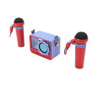 Luocute Mini Karaoke Machine, Portable Speaker with 2 Wireless Microphones and Hanging Strap, for Kids Adults Home Party Outdoor Adventures Birthday Gifts (Blue)