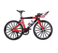 Luocute Mini Model, Alloy Finger Mountain Bike Simulation Desktop Ornament, Mini Bike Toy with Realistic Lifelike Design for Home Desk Office Workplace Decoration Kids Birthday (Red)