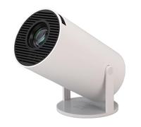 Luocute Mini Projector, 11.0 Smart Projector 300 ANSI 720P Support 4K 1080P HD, WiFi 6 Bluetooth 5.2 with 270 Degree Rotation Auto Correction (UK Plug)