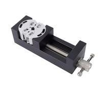 Luocute Mini Vise Clamp, Smart Fractal Self Adjusting Aluminum Alloy Bench Vise with Swivel Base for Crafts Jewelry Making Repair Tool Woodworking