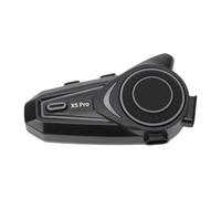 Luocute Motorcycle BT Headset 500m Helmet Intercom, 10 Color Light | IP67 , V6.0 1150mAh Battery, 30h Music, Type C Charging, Stereo Speakers, Voice Assistant, FM Radio, Noise Cancelling