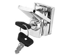 Luocute Motorcycle Rear Trunk Lock with 2 Keys, Anti Theft Replace | Iron Construction, Screw on Installation, Compatible with Big Sheep Tail Box, Secure Lock Replacement for Big Sheep