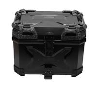 Luocute Motorcycle Top Case, 45L Aluminum Alloy Storage Box with Silicone Sealing Strips, Anti Theft Lock System, Water Proof, Detachable for Motorcycles with Rear Luggage Rack