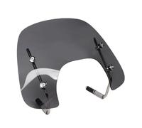 Luocute Motorcycle Windshield Anti Impact Acrylic Wind Deflector Screen with Mounting Hardware Replacement for Sprint 125 150 2016-2022, Small Universal Windshield Front Flyscreen (Smoky Black)