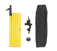 Luocute Mounting Pole, 4.2 Meter Telescopic Rod with 360 Degree Rotation, Spring Base, Fine Tuning Knob, for Level and Line Tool Installation