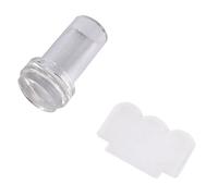 Luocute Nail Art Stamp Kit, Transparent Silicone Nail Art Stamper With Good Elasticity, Printing Tool With Scraper, Seal For Professional And Home Use Manicure Tool