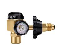 Luocute Nitrogen Purging Regulator, 500psi Flowmeter Pressure Control Valve with Hybrid, for Leakage Testing Refrigeration Systems, Meter Hybrid Design Nitrogen Purging Regulator
