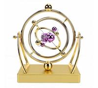 Luocute Orbit Perpetual Motion Pendulum, Kinetic Art Desk Decor 3D Space Battery Powered, with Magnetic Balance Model, for Home Office Decor Science Astronomy Gift