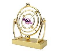 Luocute Orbit Perpetual Motion Pendulum, Kinetic Art Desk Decor with 3D Sphere and Magnetic Levitation, Battery Powered Sculpture for Home Office Desk