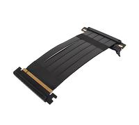 Luocute PCIe 4.0 Riser Cable, Flexible X16 GPU Extension Cable with EMI Shielding, Internal Components for 4090 4080 4070 4060 and R X 7000 Series, Backward Compatible (Black)