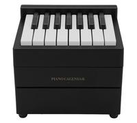 Luocute Piano Calendar 2025, Playable Mini Piano Desk Calendar with 27 Music Scores and Responsive Keys, for Music Fans Family Friends (Black)