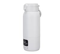 Luocute Portable Baby Bottle Warmer, Cordless Rechargeable Travel Electric Kettle for Outdoor with 360° 316 Stainless Steel Heating Plate 500mL, Fast Charging IPX6 Water Proof