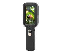 Luocute Portable Digital Microscope, 5X-500X Magnification Handheld Magnifier with 3 Inch Screen and 16 LED Lights, for Adults Kids Jewelry Electronics Repair Antique Inspection (Black)