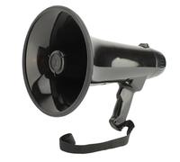 Luocute Portable Megaphone Bullhorn Speaker with Microphone, Alarm Siren Adjustable Volume Control Indoor Outdoor Use, Horn Handheld Loudspeaker for Meetings Training Speeches Football