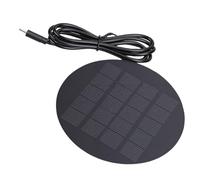 Luocute Portable Solar Panel Charger, 1.2W, Polycrystalline Silicon, Type | Sun Power Charger, , Sunproof, Compact, for Camping Hiking, Fits Smartphones Power Banks LED Lights