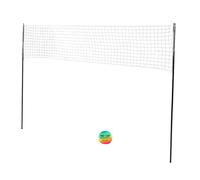 Luocute Portable Volleyball Set, Complete Net System for Outdoor Beach Backyard with Height Adjustable Poles, Pump and Carry Bag, Regulation Size Portable Outdoor Net Set System