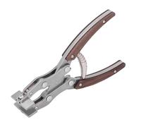Luocute Premium Leather Flat Pliers, Alloy Steel Work Clamp Press for Craft Parallel Cross Structure, Labor Saving Handle Alloy Steel Mouth 38mm Jaw Width Leather Press Pliers