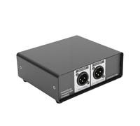 Luocute Professional Active DI Box, 2 Channel Balanced XLR Output with GND Grounding Isolation and 20dB Attenuation, for Guitar Bass Keyboard Live Performance Studio Recording