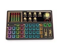 Luocute Professional Audio Mixer, Live Sound Card and Audio Interface with DJ Mixer Effects and Voice Changer, Podcast Production Studio Equipment for Streaming Podcasting Gaming