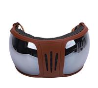 Luocute Professional Grade UV400 Lenses Windproof Horse Goggles with Multi Layers Sponge, Designed to Guard Your Horse From Wind, Sand, and Dust, Adjustable Straps for Riding (Silver)