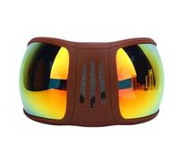 Luocute Professional Grade UV400 Lenses Windproof Horse Goggles with Multi Layers Sponge, Designed to Guard Your Horse From Wind, Sand, and Dust, Adjustable Straps for Riding (Red)