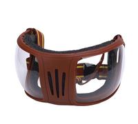 Luocute Professional Grade UV400 Lenses Windproof Horse Goggles with Multi Layers Sponge, Designed to Guard Your Horse From Wind, Sand, and Dust, Adjustable Straps for Riding (Transparent)