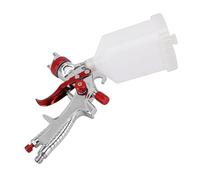 Luocute Professional HVLP Spray Gun Set, Gravity Feed with 1.3mm Nozzle 500ml Capacity Brass Nozzle Cap for Auto Paint Clear Top Coat Touch Up Furniture Repair