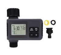 Luocute Programmable Irrigation Timer, Large LCD Screen, Dial Setting No Tools Needed, IPX5, Rain Delay 24 48 72 Hours, with Intelligent Timing for Lawns Gardens Pools Greenhouses