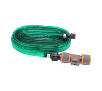 Luocute PVC Watering Hose 49ft, Flexible Misting and Soaking Dual Function Garden Hose with Quick Connect Fittings, for Lawn Flower Bed Vegetable Garden Potted Plants (Green)