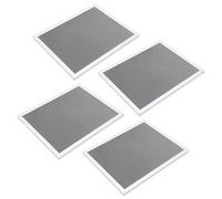 Luocute Range Hood Filter, 4PCS 26.5x22.2x1cm Double Layer Aluminum Carbon Fiber Grease Filter Replacement with Double Layer Mesh for Broan Range Hoods