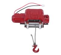 Luocute RC Car Winch, High Strength Alloy Metal for 1/10 Scale RC Crawler Car with Wireless Remote Controller System, Compatible with Axial SCX10 (Red)