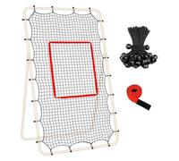 Luocute Rebounder Net for 7 X 4ft Frame, Polyethylene Tearproof | 20 Bungee Cords Keep Net Taut, Target Webbing for Accuracy, for Baseball Volleyball Soccer Practice