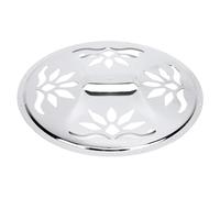 Luocute Resonator Guitar Resophonic Cover Plate, Guitar Resonator Cover Plate, Stainless Steel Silver Patterned Perforated Covering Parts, Easy Installation