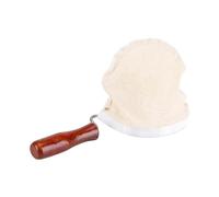Luocute Reusable Flannel Cloth Coffee Filter with Wood Handle, Handmade | Cloth Coffee Strainer with Detachable Metal Frame, for Hand Drip Coffee, Home Use