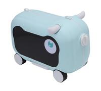 Luocute Ride On Suitcase, Kids Luggage with Scooter for Air Travel, Pressure Proof PP ABS Material, Holds Up to 25kg (Lake Blue)