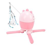 Luocute Rotating Feather Cat Teaser Toy, Electric Interactive Cat Toy with Self Holding Suction Base and 5 Replacement Birds, for Indoor Cats Kittens Play