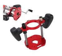 Luocute Router Lift Base, 63.5 to 65mm Clamping Range 40mm Stroke Aluminum Alloy Lifting System with Handle for Woodworking Edges Trimming Slotting Drilling